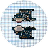 Шлейф Samsung Galaxy S20+ Plus G985F G986F з роз'ємом зарядки та мікрофоном - нижня плата (оригінал Китай)