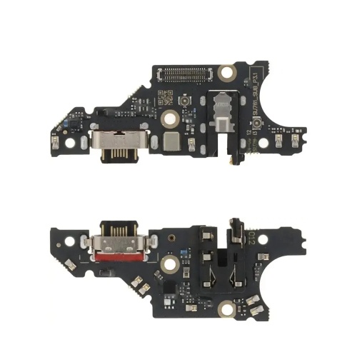 Шлейф Motorola Moto G35 XT2433-5 з роз'ємами зарядки, навушників та мікрофоном - нижня плата (оригінал Китай)