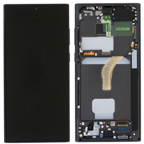 Дисплей Samsung Galaxy S22 Ultra 5G S908 з тачскріном (OLED Small Glass з рамкою)