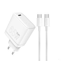 Зарядний пристрій WUW-T69 65W Type-C-Type-C (білий)