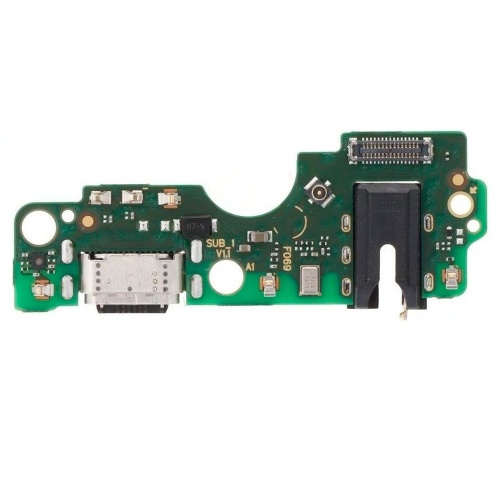Шлейф Infinix Smart 8 X6525 з роз'ємами зарядки, навушників та мікрофоном - нижня плата (оригінал Китай)