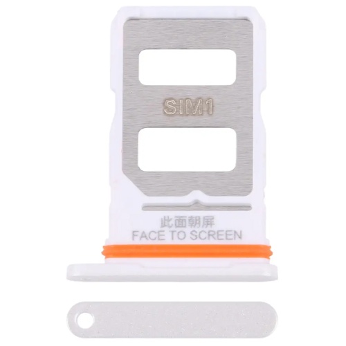 Тримач Sim картки Xiaomi Poco F6 (білий 2 SIM)