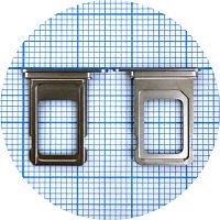 Тримач SIM карти Apple iPhone 15 Pro, 15 Pro Max (сріблястий на 1 SIM)