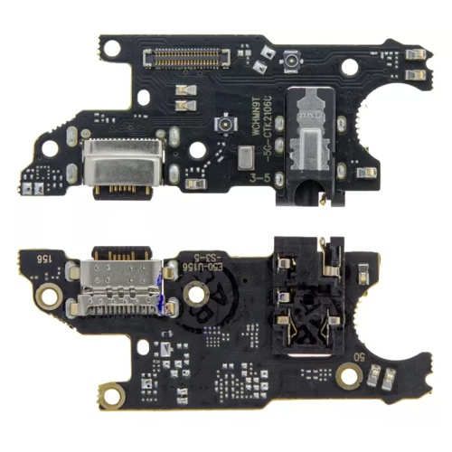 Шлейф Xiaomi Redmi Note 9T, Note 9 5G з роз'ємом зарядки та мікрофоном - нижня плата (AAA)