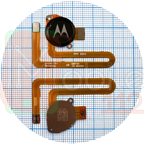 Шлейф Motorola Moto G8 Power XT2041 со сканером отпечатка пальца (черный)