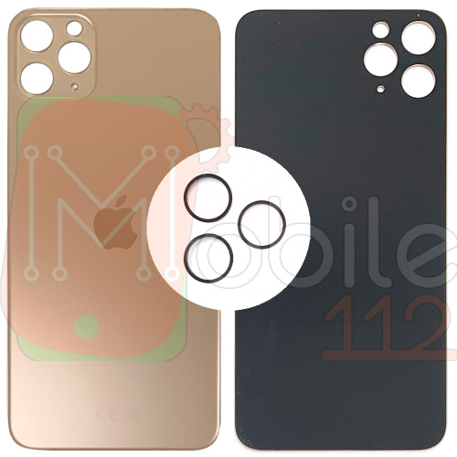 Задня кришка Apple iPhone 11 Pro Max (золотиста оригінал Китай з кільцями)