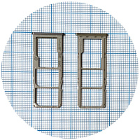 Тримач SIM карти Samsung Galaxy A20s A207F, A30s A307, A50s A507F, A70s A707F (білий на 2 SIM + Micro SD)