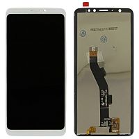 Дисплей Meizu M8 V8 Pro M813H шлейф 98 мм з тачскріном (білий оригінал Китай)