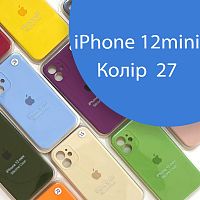 Чохол Silicone сase Full сamera Protective для iPhone 12 Mini (синій №27)