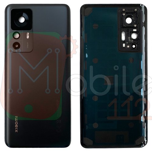 Задня кришка Xiaomi 12T зі склом камери (чорна Original New)