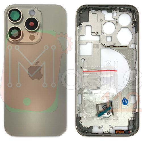 Корпус Apple iPhone 15 Pro у зборі (сірий, Natural Titanium EU)