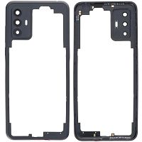 Рамка корпусу TCL 305 306, 30 SE, 30E (чорна зі склом камери)