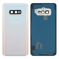 Задняя крышка Samsung Galaxy S10e G970F (белая оригинал Китай со стеклом камеры)