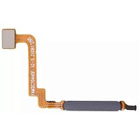 Шлейф Xiaomi Redmi 10, Redmi 10 2022, 10 Prime, 10 Prime 2022 з кнопкою включення та сканером відбитка пальця (AAA чорний)