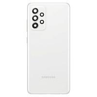 Задня кришка Samsung Galaxy A52 A525F (біла оригінал Китай зі склом камери)