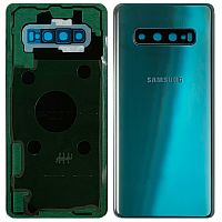 Задняя крышка Samsung Galaxy S10 Plus G975F (зеленая Original New со стеклом камеры)