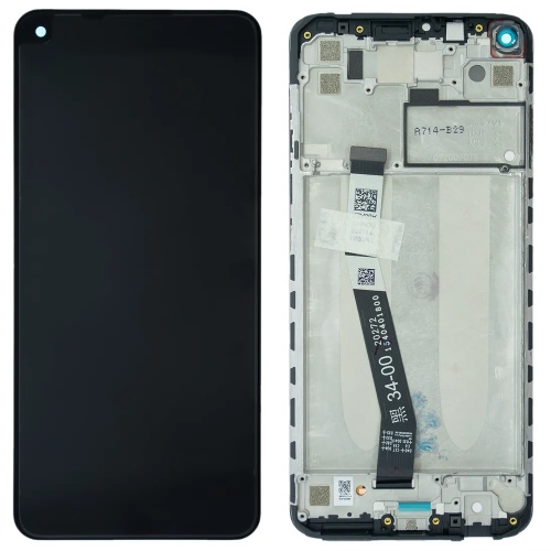 Дисплей Xiaomi Redmi Note 9S, Note 9 Pro, Note 9 Pro Max з тачскріном (оригінал 100% з сірою рамкою)