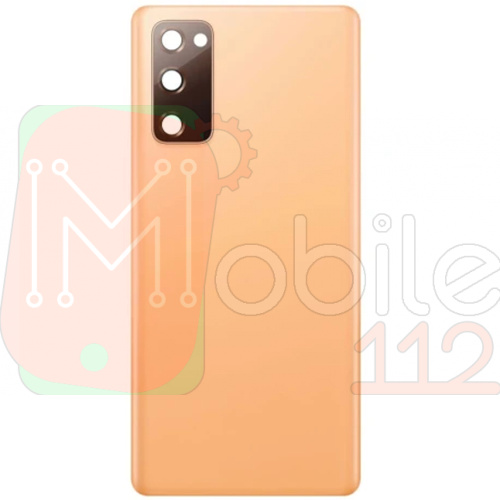 Задня кришка Samsung Galaxy S20 FE G780F (помаранчева зі склом камери)