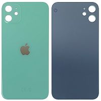 Задняя крышка Apple iPhone 11 (зеленая оригинал Китай с кольцами)