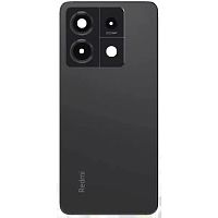 Задня кришка Xiaomi Redmi Note 13 Pro 5G (чорна зі склом камери)