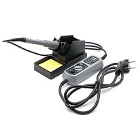 Паяльник з портативним блоком управління WEP 908+ з підставкою (65W, аналогове регулювання t 200-480 гр С, жало 900M)