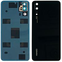 Задняя крышка Huawei P20 EML-L09C EML-L29C AL00 TL00 (черная оригинал Китай со стеклом камеры)