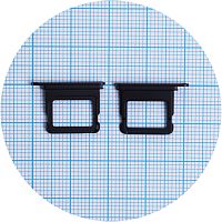 Держатель SIM карты Apple iPhone 16, 16 Plus (черный на 1 Sim)