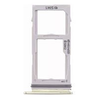 Держатель Sim карты Samsung Galaxy S10e G970F, S10 G973F, S10 Plus G975 (желтый 2 SIM (1 SIM + Micro SD))
