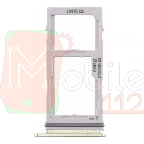 Тримач SIM карти Samsung Galaxy S10e G970F, S10 G973F, S10 Plus G975 (жовтий 2 SIM (1 SIM + Micro SD))