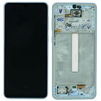 Дисплей Samsung Galaxy A33 5G A336B з тачскріном (IN-CELL з блакитною рамкою)