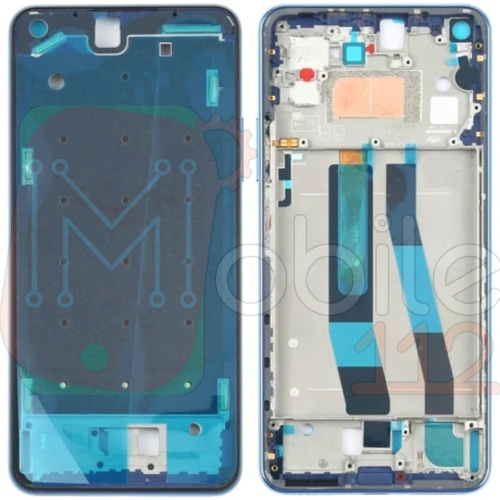 Рамка дисплея Xiaomi Mi 11 Lite, Mi 11 Lite 5G, Mi 11 Lite 5G NE (блакитна)
