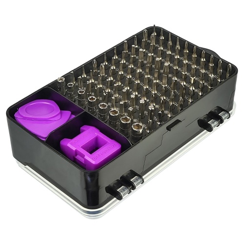 Набір інструментів Aida A-135in1 (ручка, 115 біт, 2 подовжувачі, пінцет, 13 оупентулів, магнітайзер, 2 SIM-ключи) фото 2