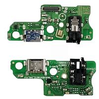 Шлейф ZTE Blade A35 A55 з роз'ємами зарядки, навушників та мікрофоном - нижня плата (AAA)