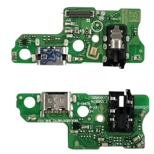 Шлейф ZTE Blade A35 A55 з роз'ємами зарядки, навушників та мікрофоном - нижня плата (AAA)