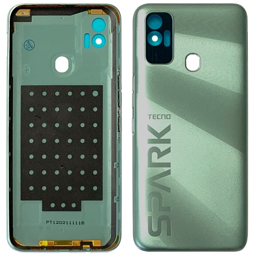 Задня кришка Tecno Spark 7 KF6n (зелена оригінал Китай) фото 2 Задня кришка Tecno Spark 7 KF6n (зелена оригінал Китай) фото 2