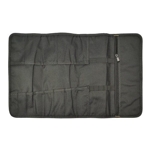 Сумка-скручування для інструментів No.3, 23 кишені, 35,5 x 58,5 см, чорна фото 3