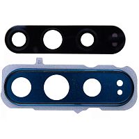 Скло камери Huawei Honor 20 Pro YAL-L41 (з синьою рамкою)