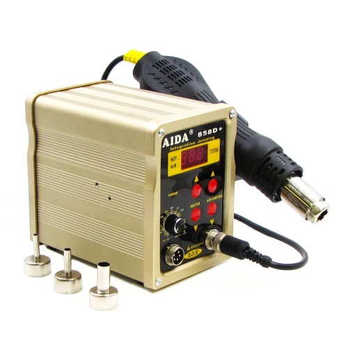 Паяльна станція Aida 858D+ безкомпресорна, фен, паяльник фото 2