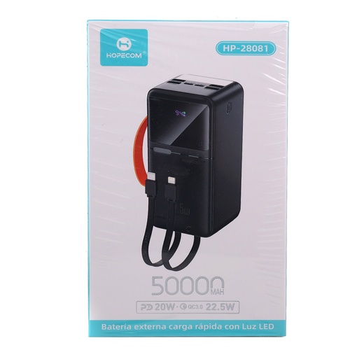 Power Bank Павербанк Hopecom HP-28081 22.5W 50000 mAh фото 5