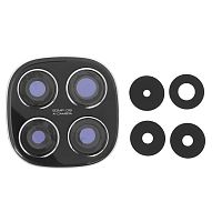 Стекло камеры Xiaomi Poco X7 (с черной рамкой)