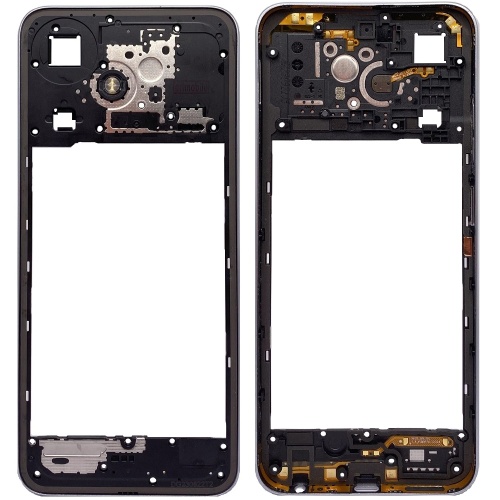 Рамка корпусу Infinix Hot 30 Play NFC (срібляста) Рамка корпусу Infinix Hot 30 Play NFC (срібляста)