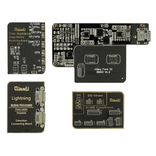 Програматор QianLi iCopy Plus 2.2+ 4in1 для дисплеїв iP 7-11 Pro Max, АКБ iP 6 Plus -14 Pro Max, Face ID iP X-14 Pro Ma фото 4