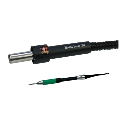Паяльная станция прецизионная Kaisi 8624P-115, фен 100C - 450C, паяльник стандарта JBC 115 200C - 500C, 6 каналов памяти, 800W фото 7