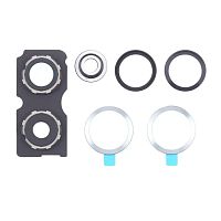 Скло камери Xiaomi Redmi Note 13 Pro+ Plus 5G (зі сріблястою рамкою)