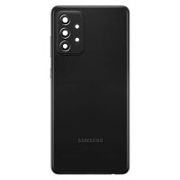 Задняя крышка Samsung Galaxy A72 A725F, A72 5G A726B (черная оригинал Китай со стеклом камеры)