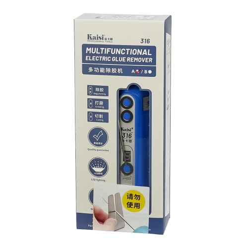 Машинка для видалення клею OCA Kaisi 316A, з акумулятором, регулюванням крутного моменту та підсвічуванням фото 4