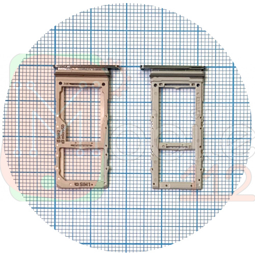 Держатель Sim карты Samsung Galaxy S20 G980F, G981B, G985F, G986B, G988F (синий 2 SIM (1 SIM + Micro SD))