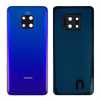 Задня кришка Huawei Mate 20 Pro LYA-L09 (фіолетова оригінал Китай зі склом камери)