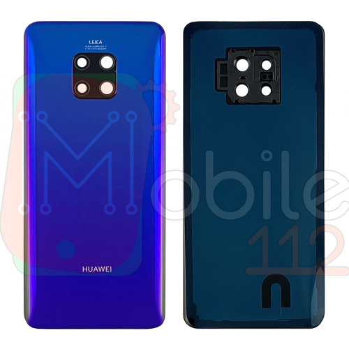 Задняя крышка Huawei Mate 20 Pro LYA-L09 (фиолетовая оригинал Китай со стеклом камеры)