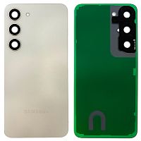 Задня кришка Samsung Galaxy S23 5G S911 (біла оригінал Китай зі склом камери)